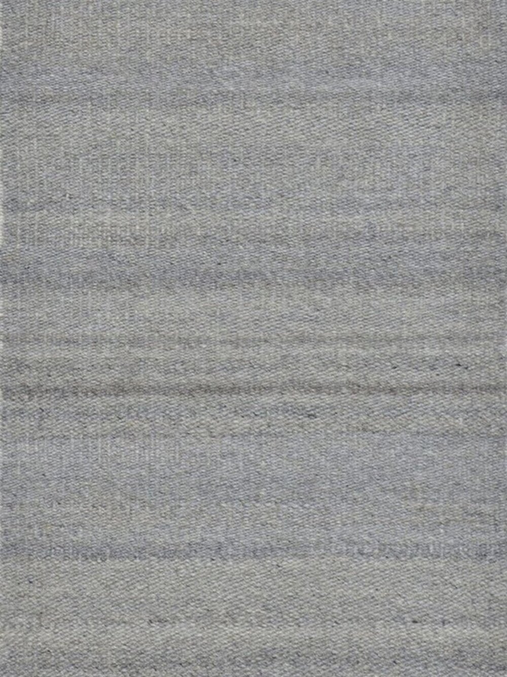 Gray Striped Flatweave Wool Area Rug 4' x 6' Handmade Neutral Modern